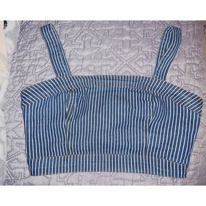 Denim crop top